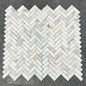 Calacatta Herringbone Mosaic Calacatta Herringbone Mosaic