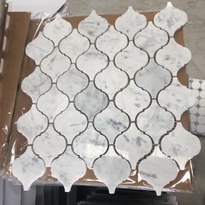Carrara White Marble Arabesque Mosaic Tile 300x300 1 Carrara White Marble Arabesque Mosaic Tile 300x300 1